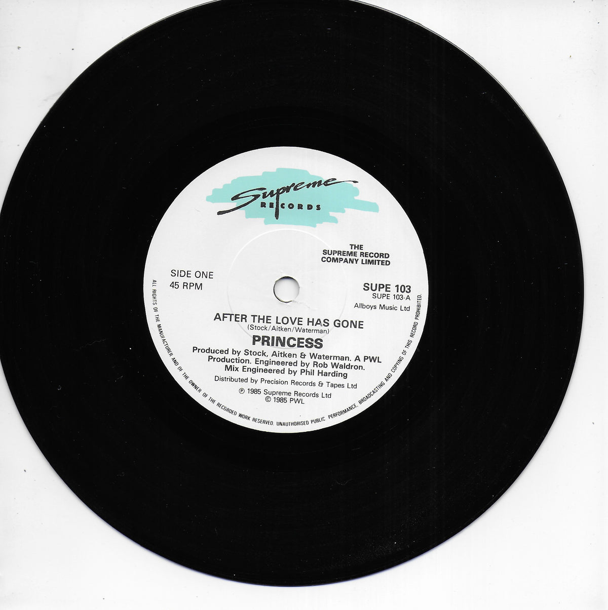 Princess - After the love has gone (Engelse uitgave)