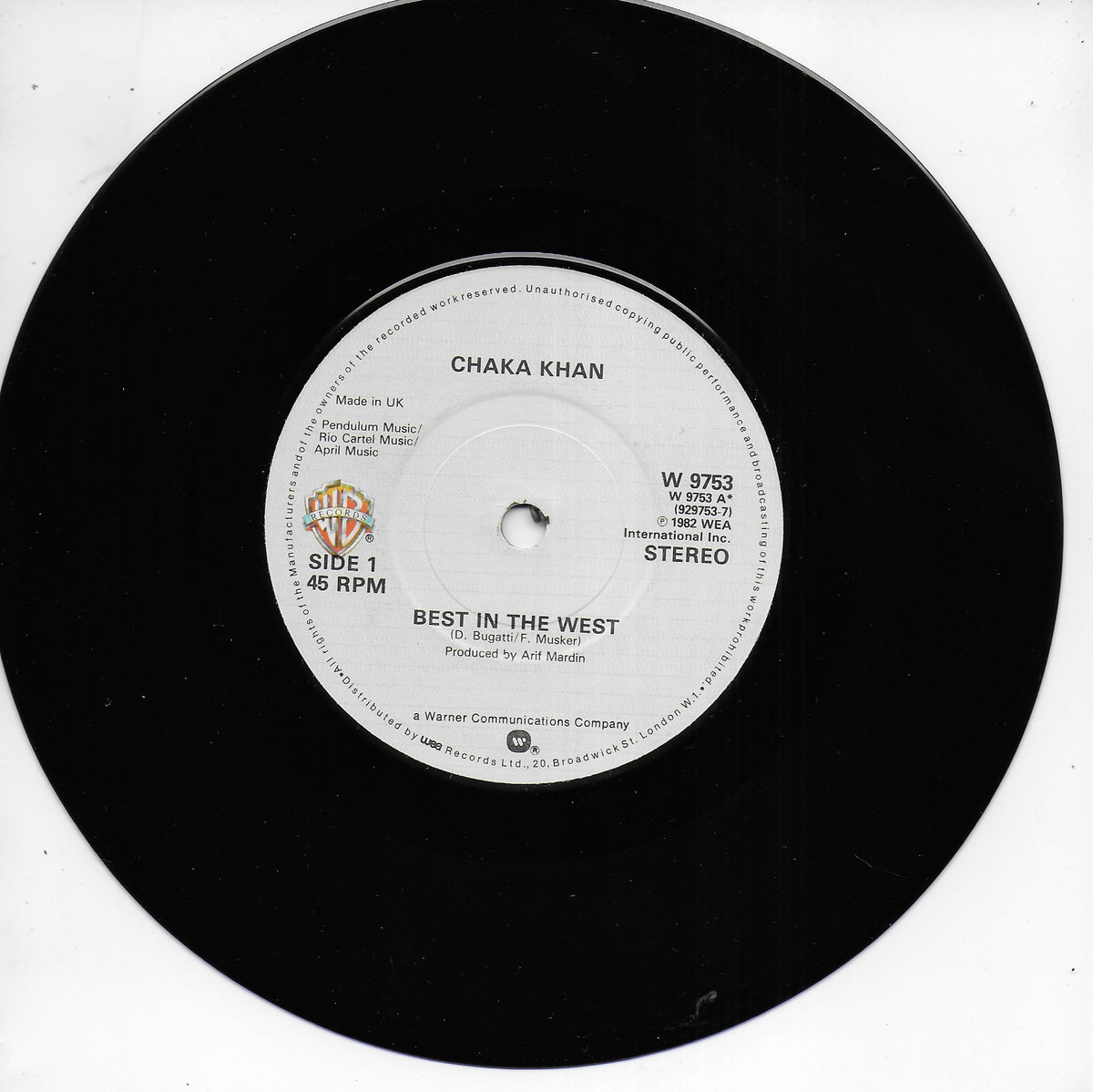 Chaka Khan - Best in the west (Engelse uitgave)