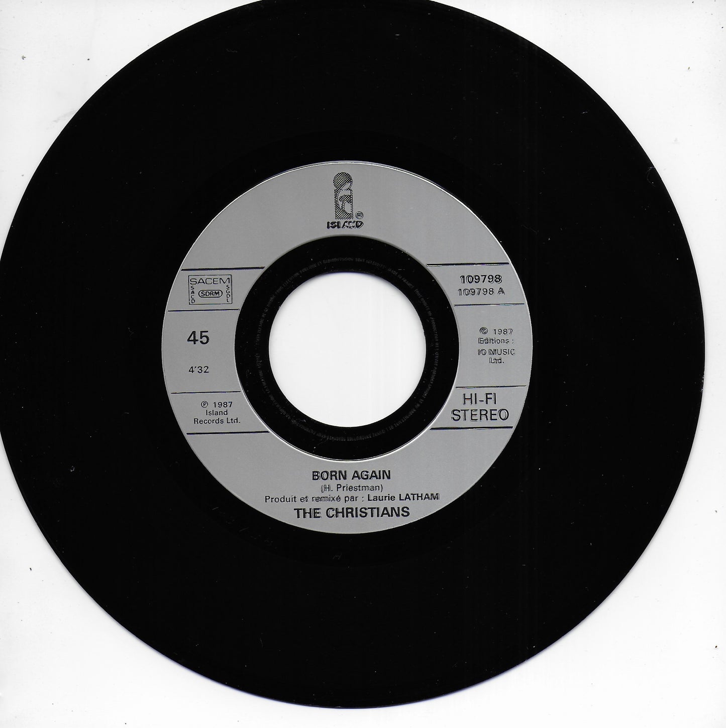 The Christians - Born again (remix) (Franse uitgave)