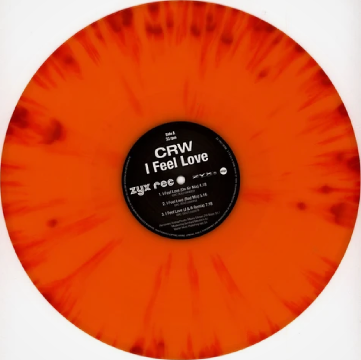 CRW - I feel love (Limited orange/red marbled vinyl) (12" Maxi Single)