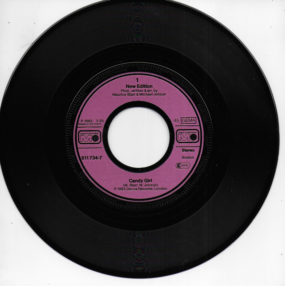 New Edition - Candy girl (Duitse uitgave)