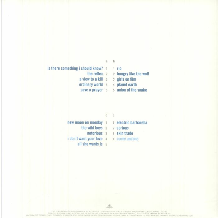 Duran Duran - Greatest (2LP)