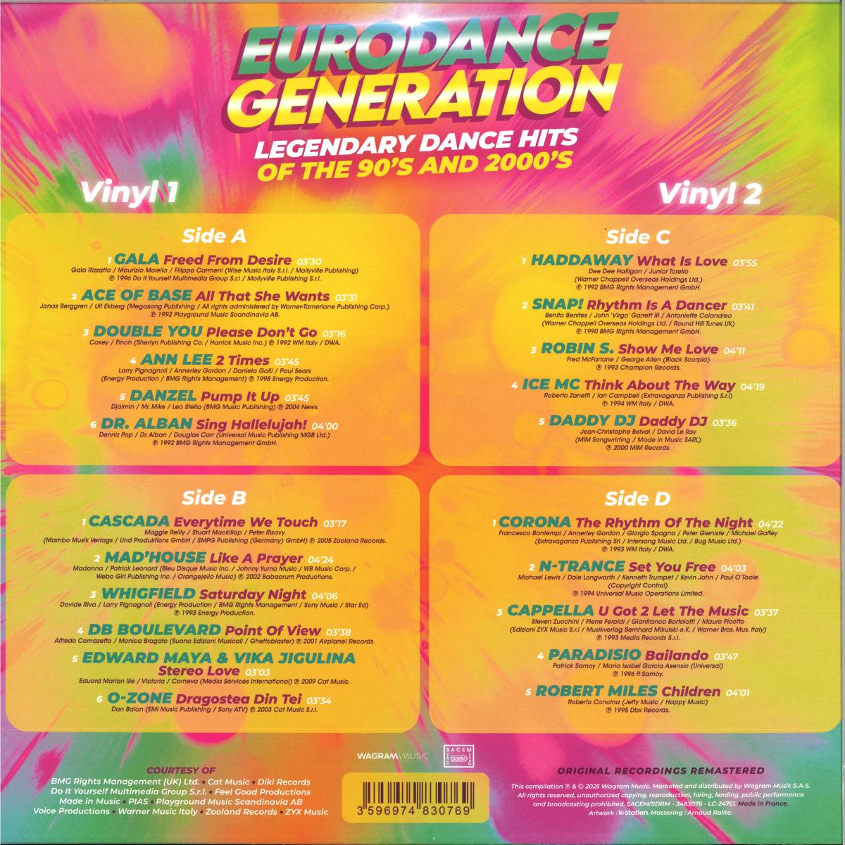 Various - Eurodance Generation (Multicolor vinyl) (2LP)