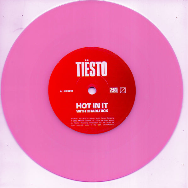 Tiësto with Charli XCX - Hot in it (Limited edition, red neon coral)