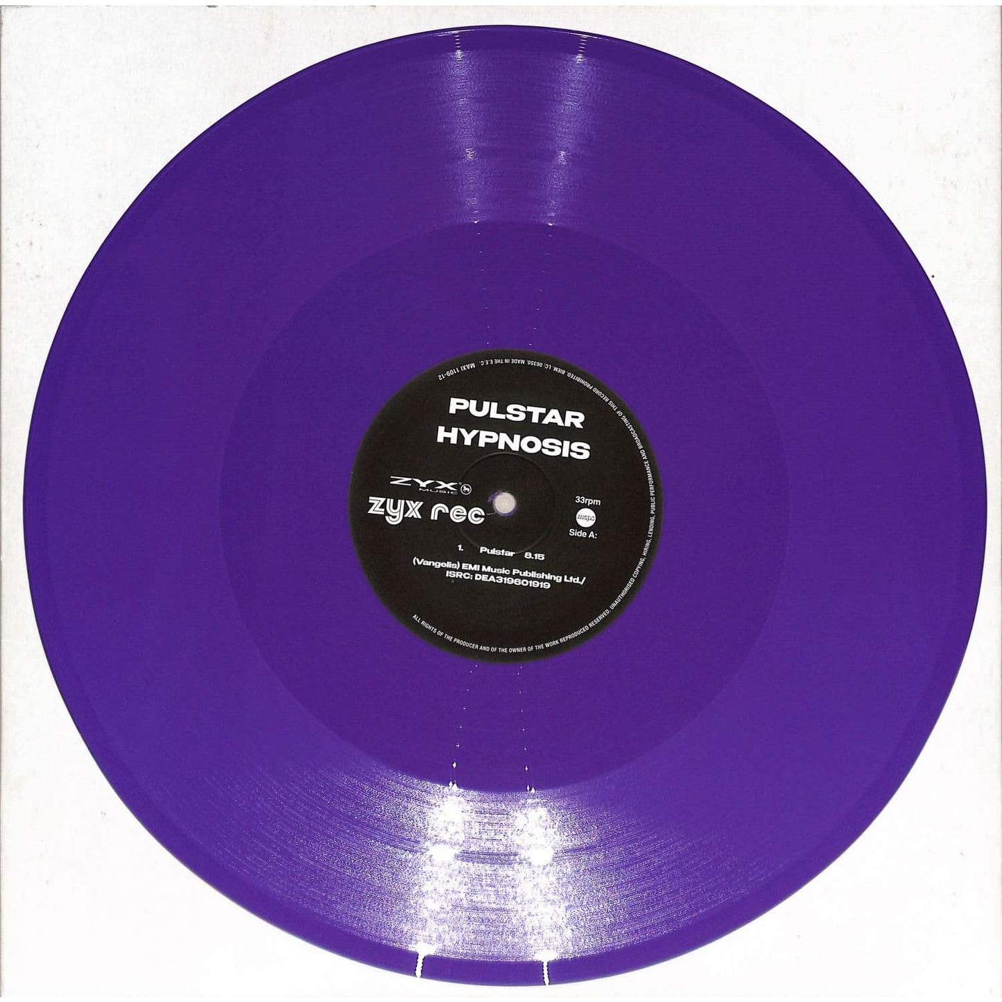 Hypnosis - Pulstar / End title (Blade Runner) (Purple vinyl) (12" Maxi Single)