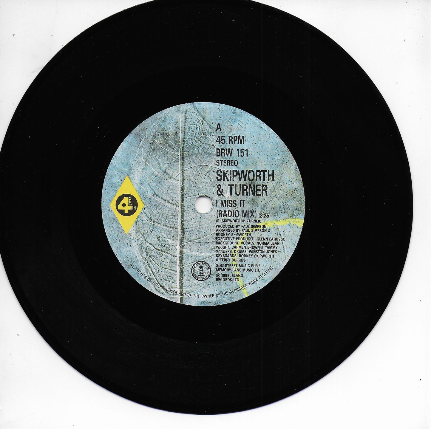 Skipworth & Turner - I miss it (Engelse uitgave)
