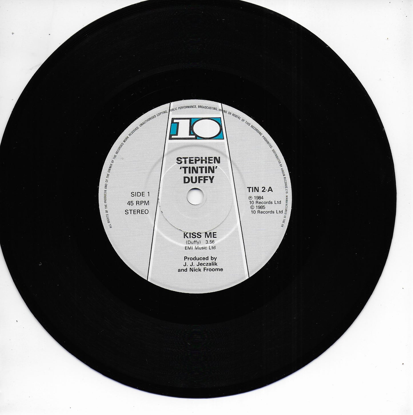 Stephen Tintin Duffy - Kiss me (Engelse uitgave)