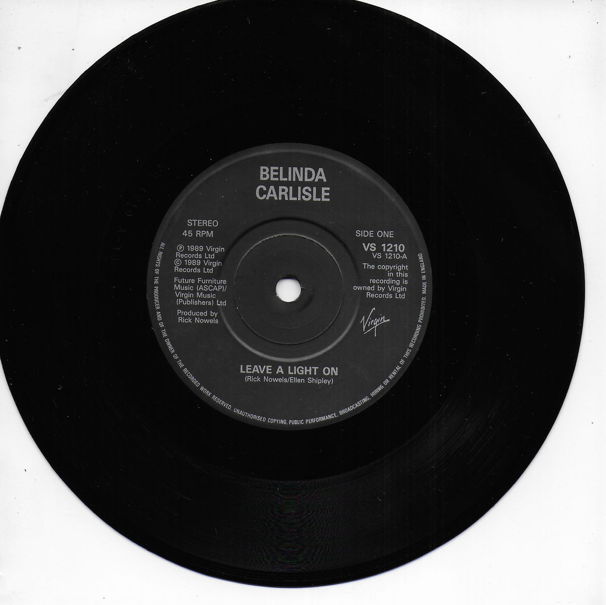 Belinda Carlisle - Leave a light on (Engelse uitgave)