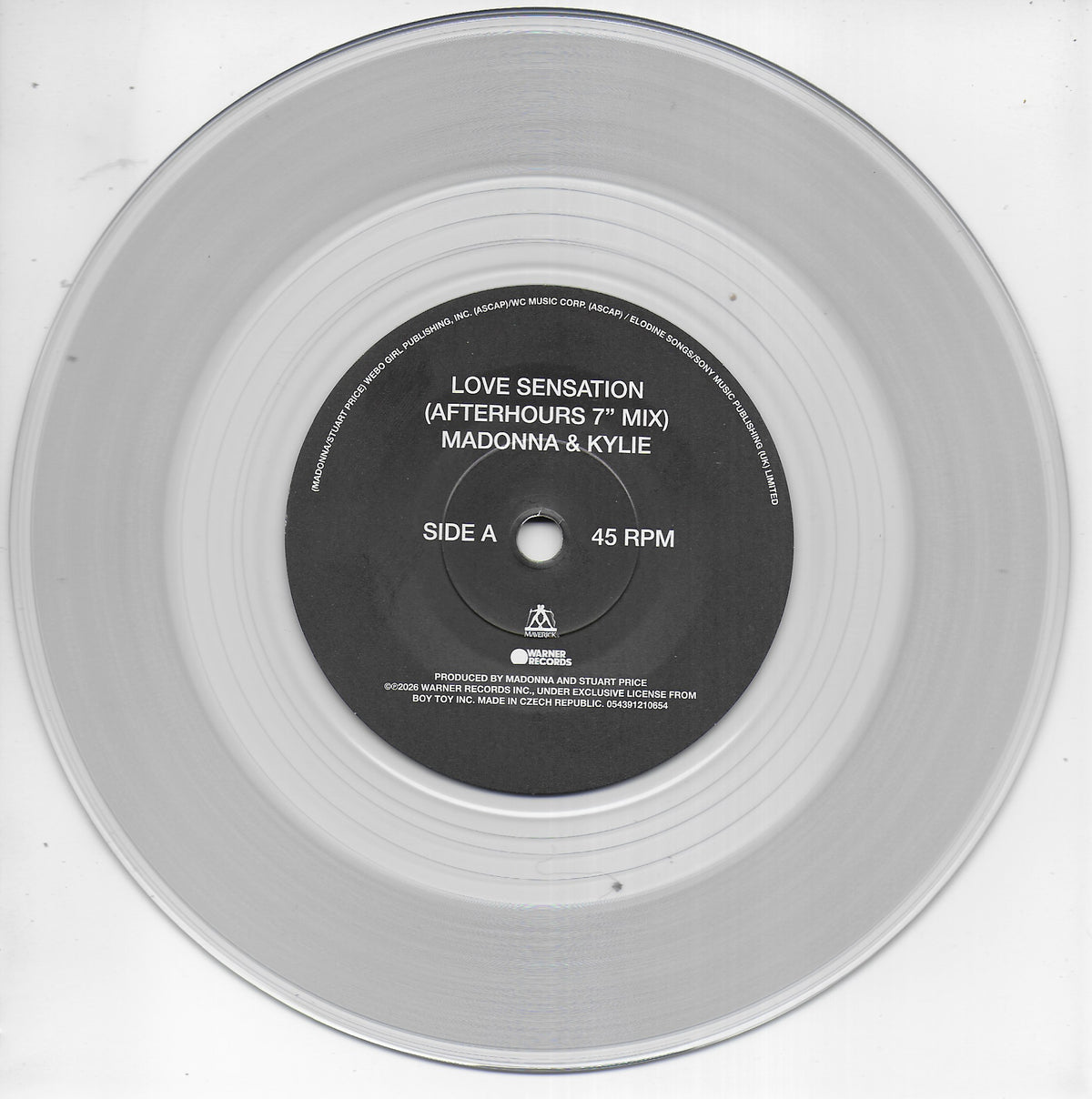 Madonna x Kylie Minogue - Love sensation (Clear vinyl)