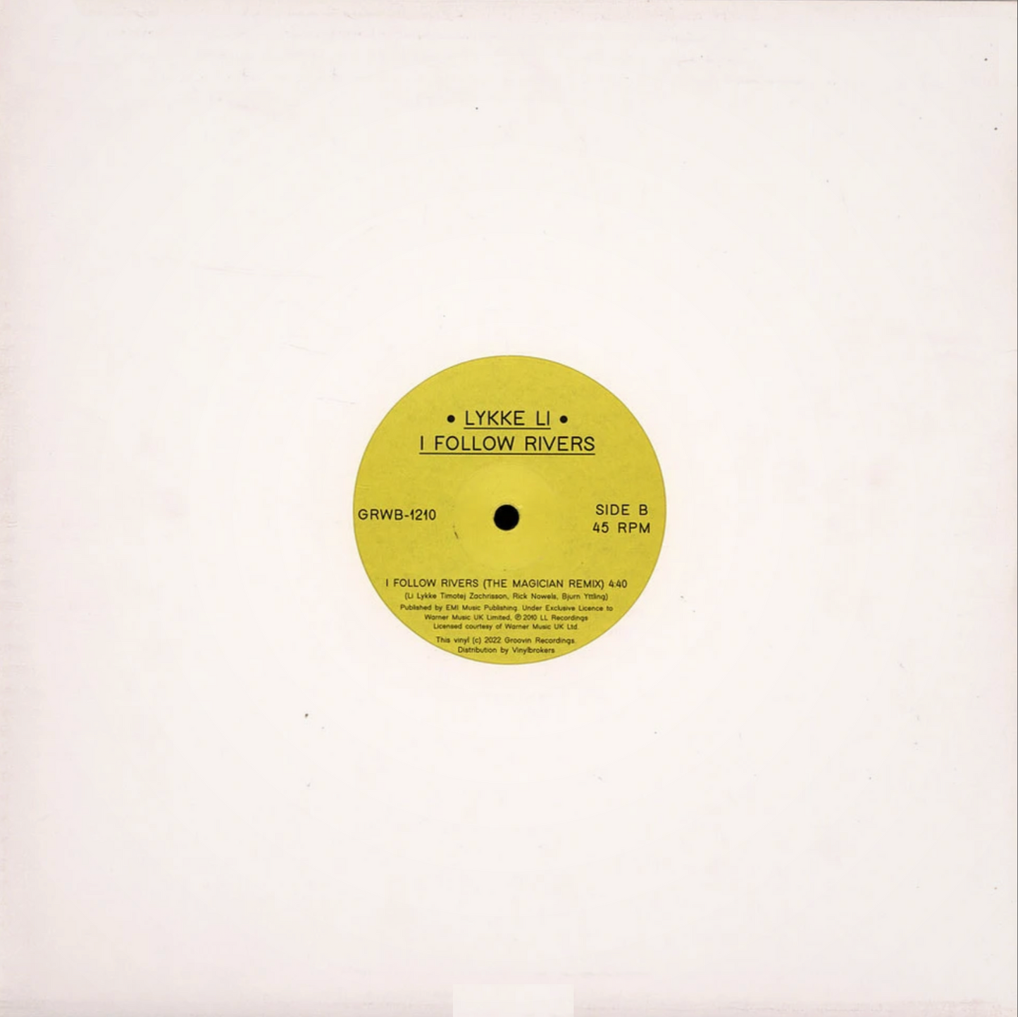 Lykke Li - I follow rivers (12" Maxi Single)