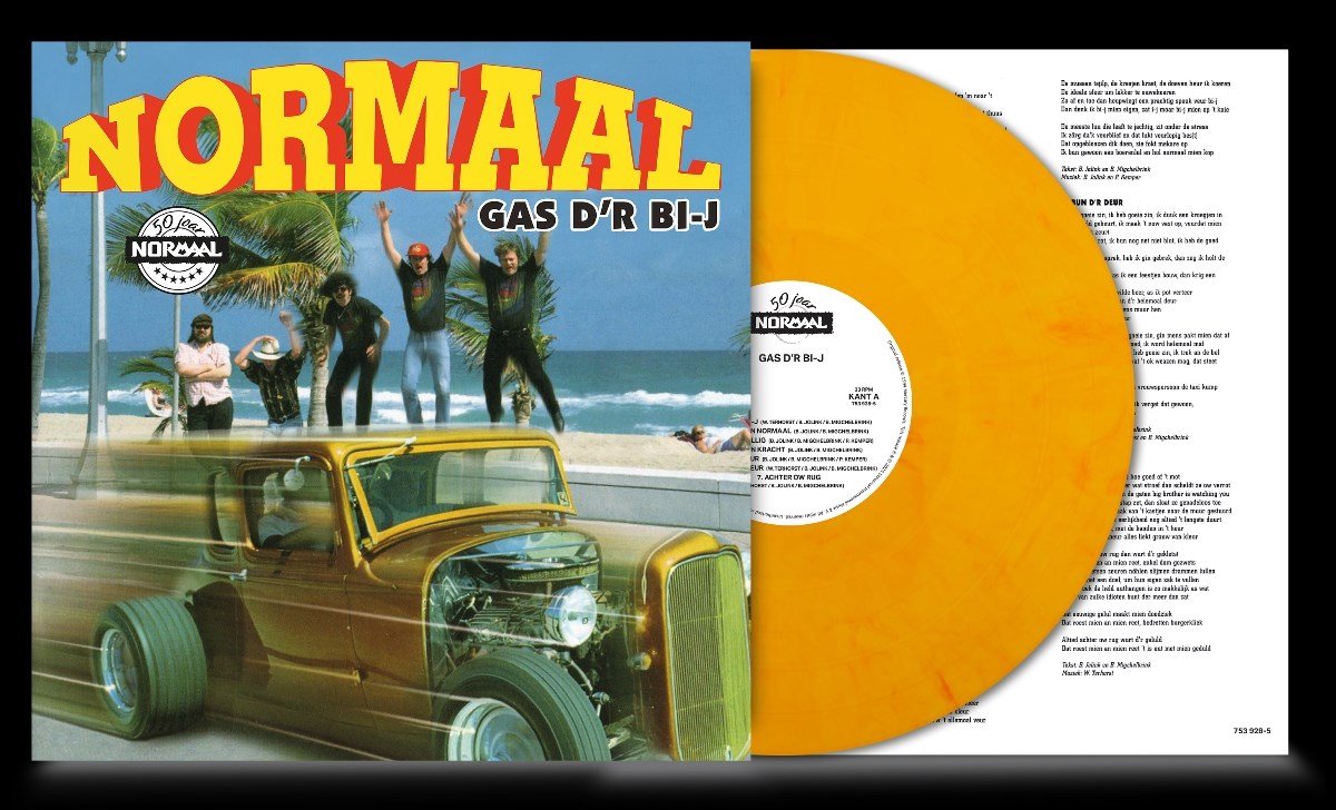 Normaal - Gas D'r Bi-j (Yellow flame vinyl) (LP)