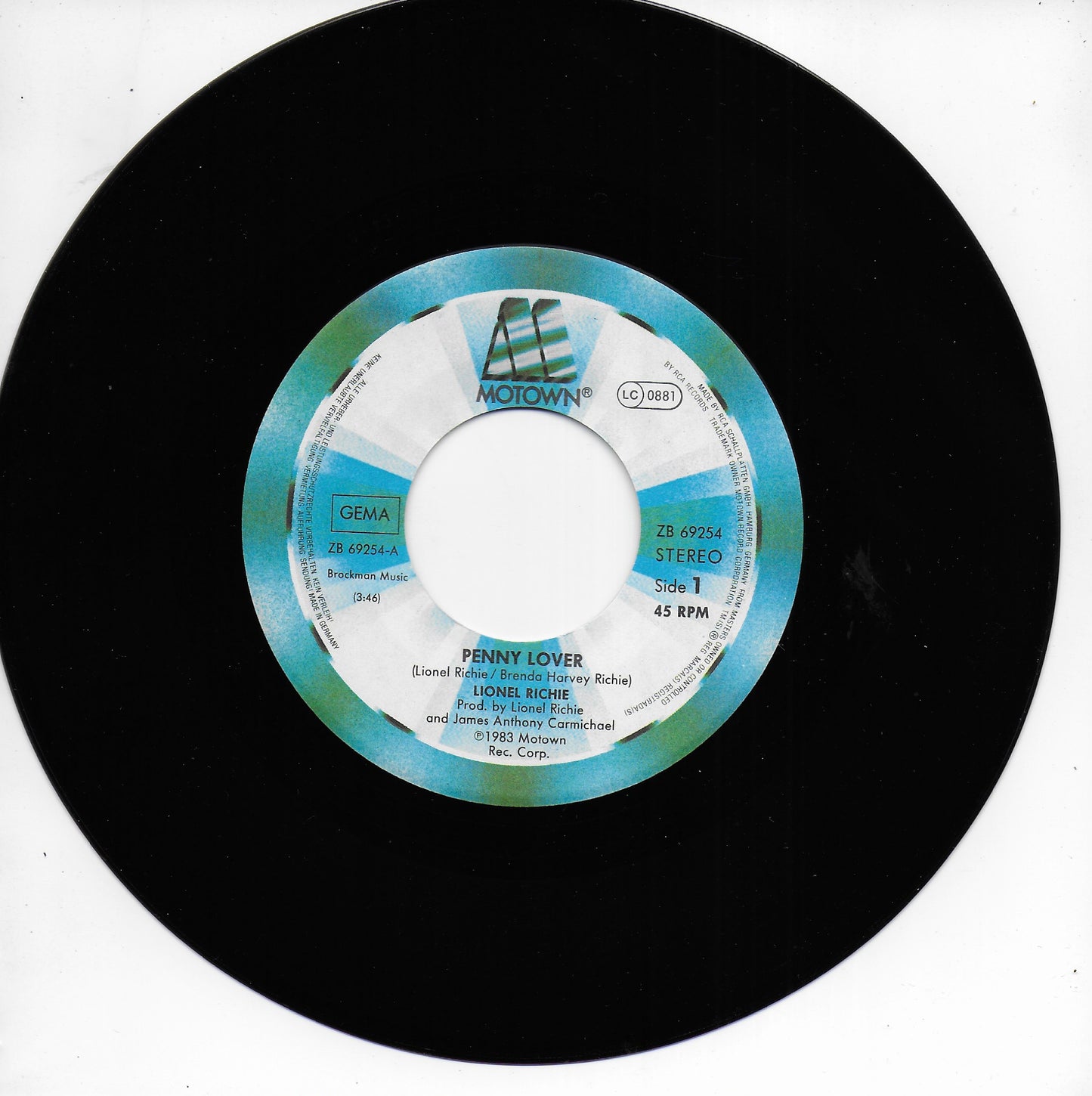 Lionel Richie - Penny lover (Duitse uitgave)
