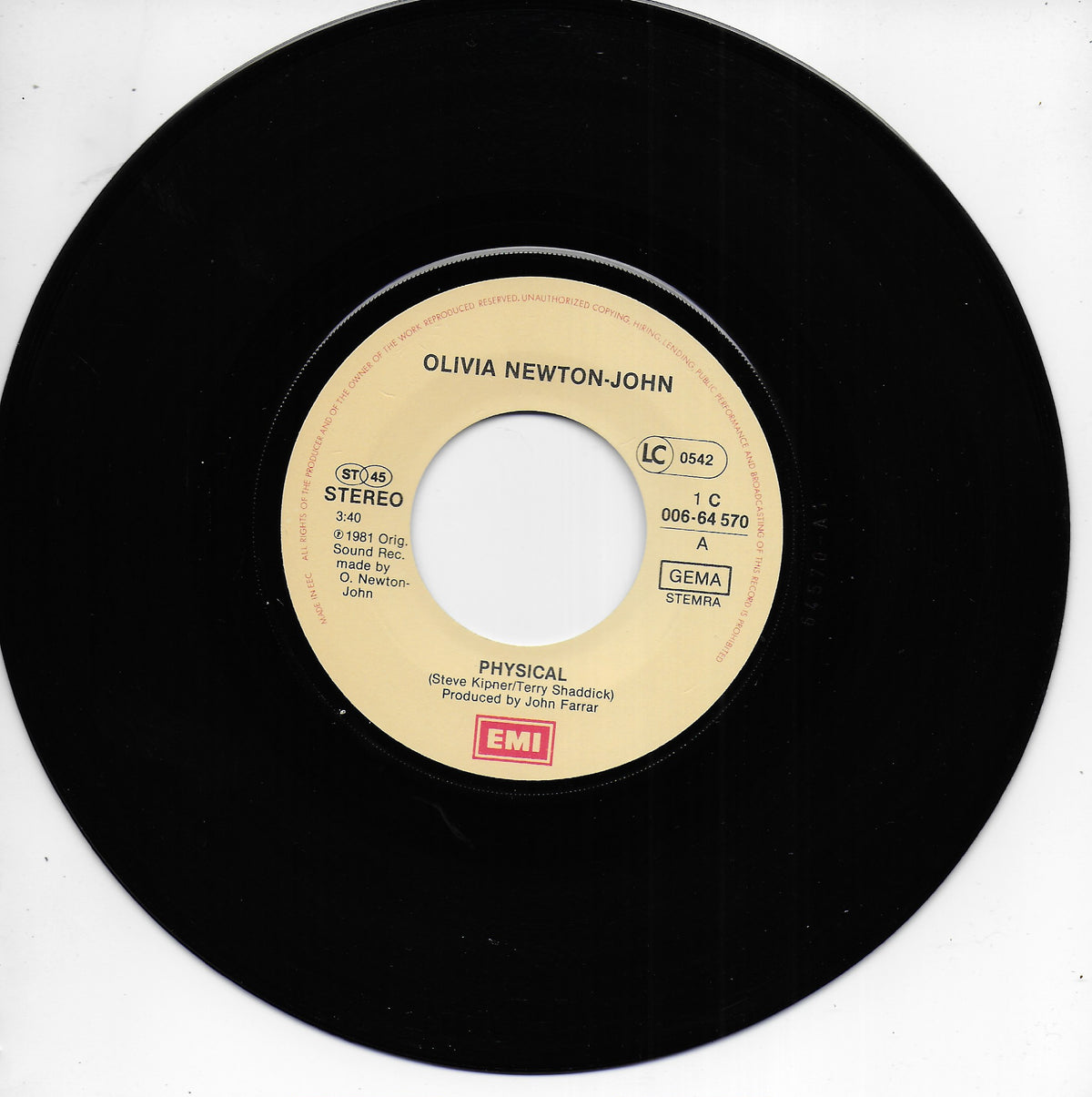 Olivia Newton-John - Physical (Duitse uitgave)