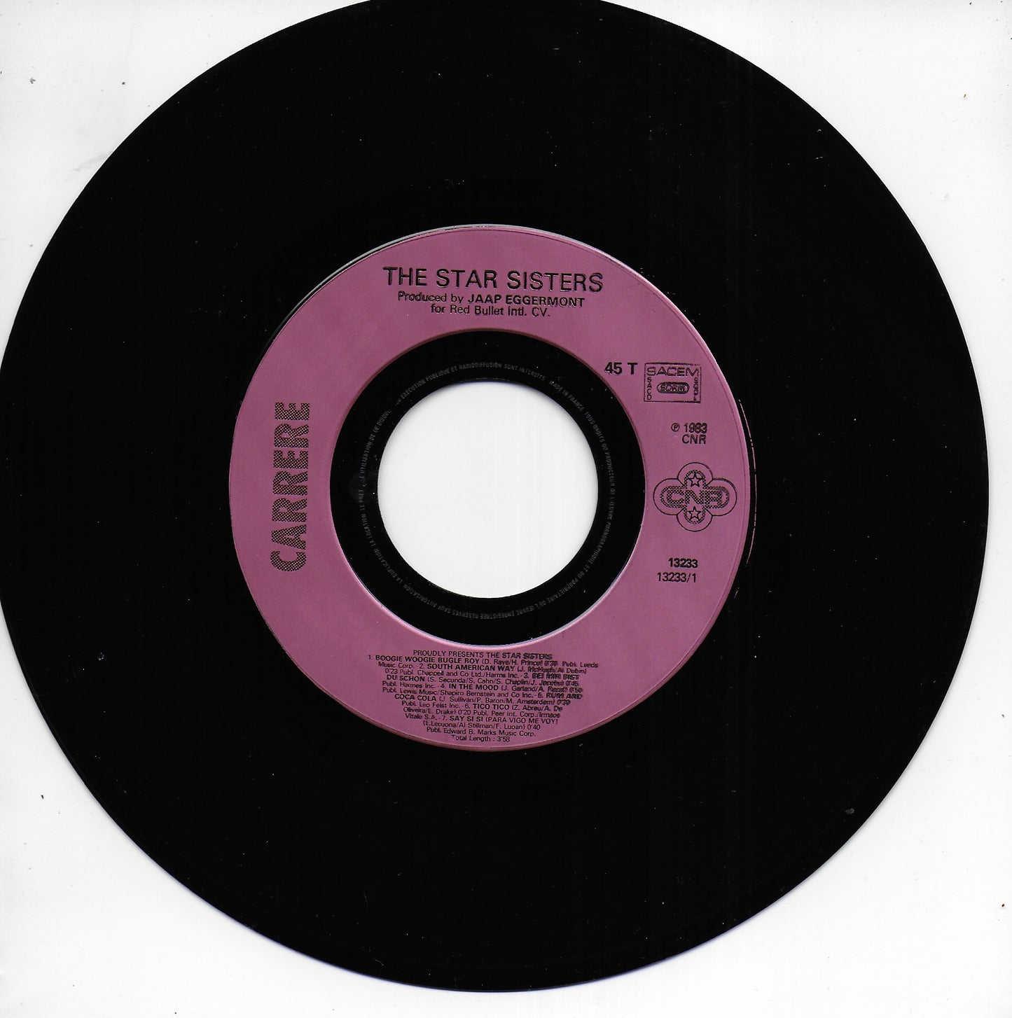 Stars on 45 - Proudly presents The Star Sisters (Franse uitgave)