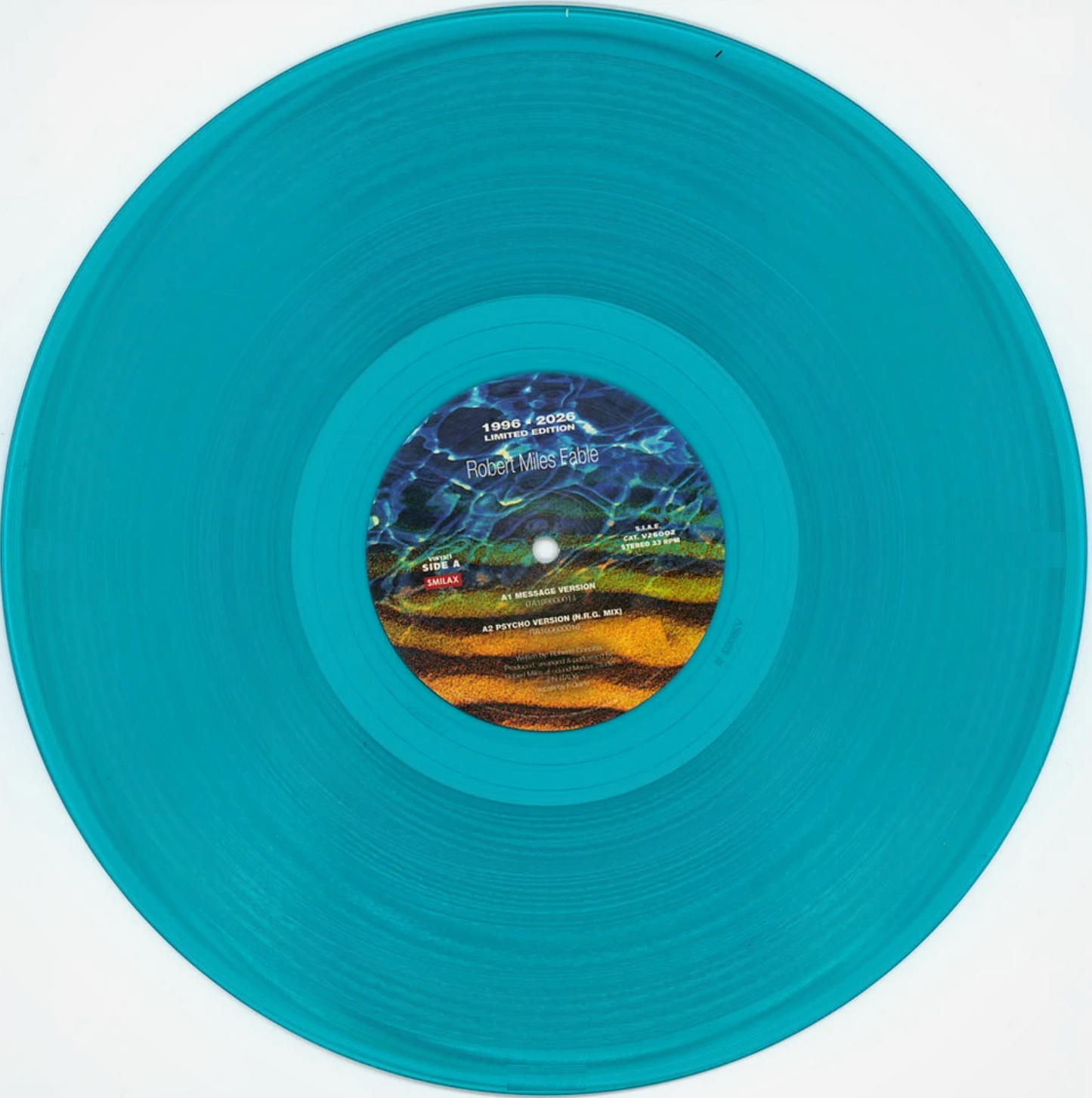 Robert Miles - Fable (1996-2026 limited blue edition) (12" Maxi Single)