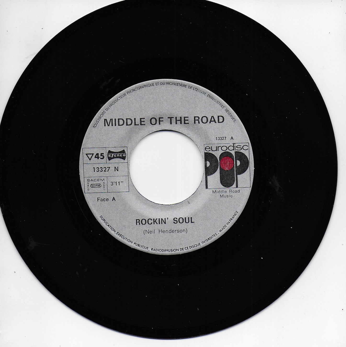Middle of the road - Rockin' soul (Franse uitgave)