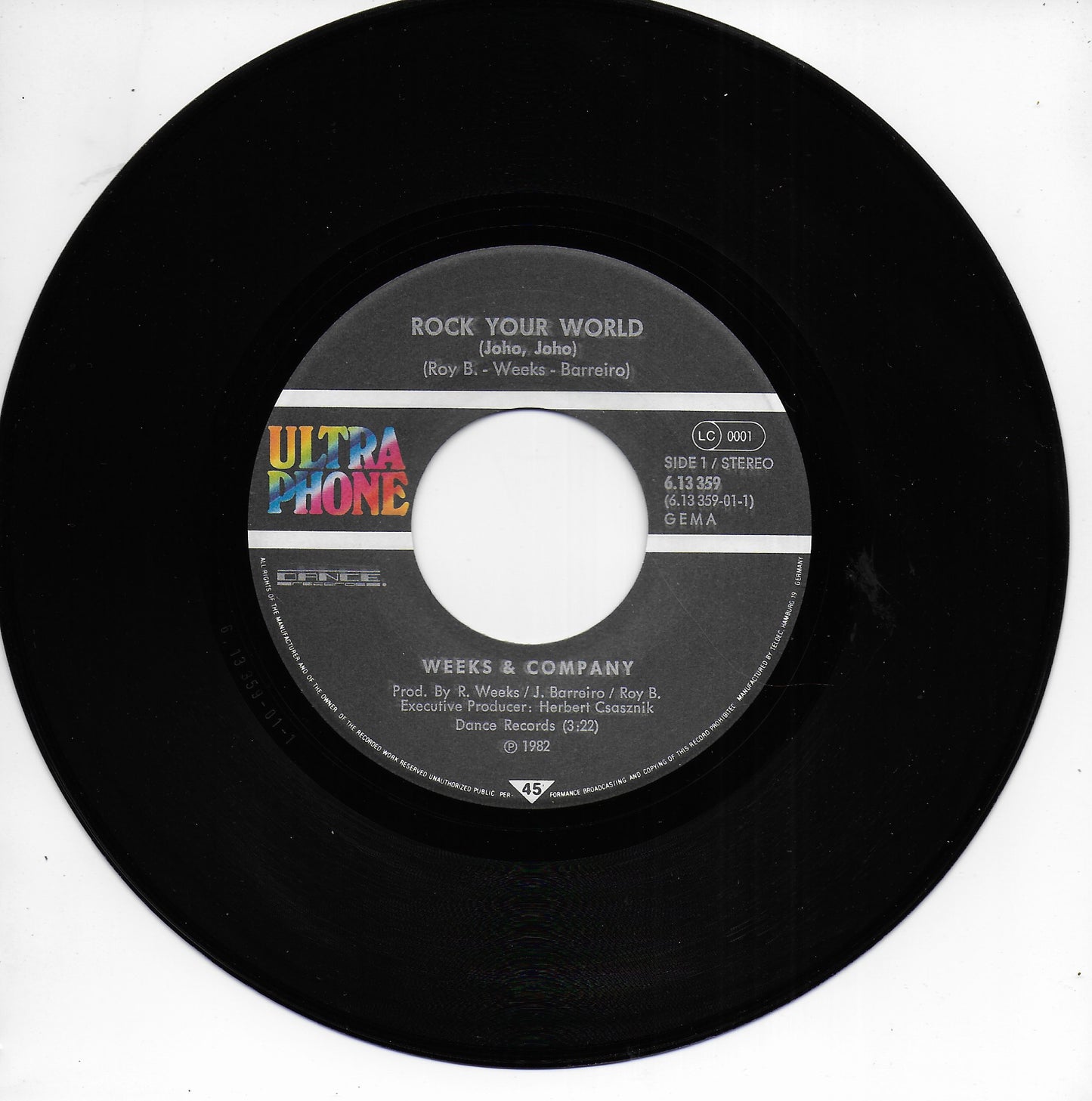 Weeks & Company - Rock your world (joho, joho) (Duitse uitgave)