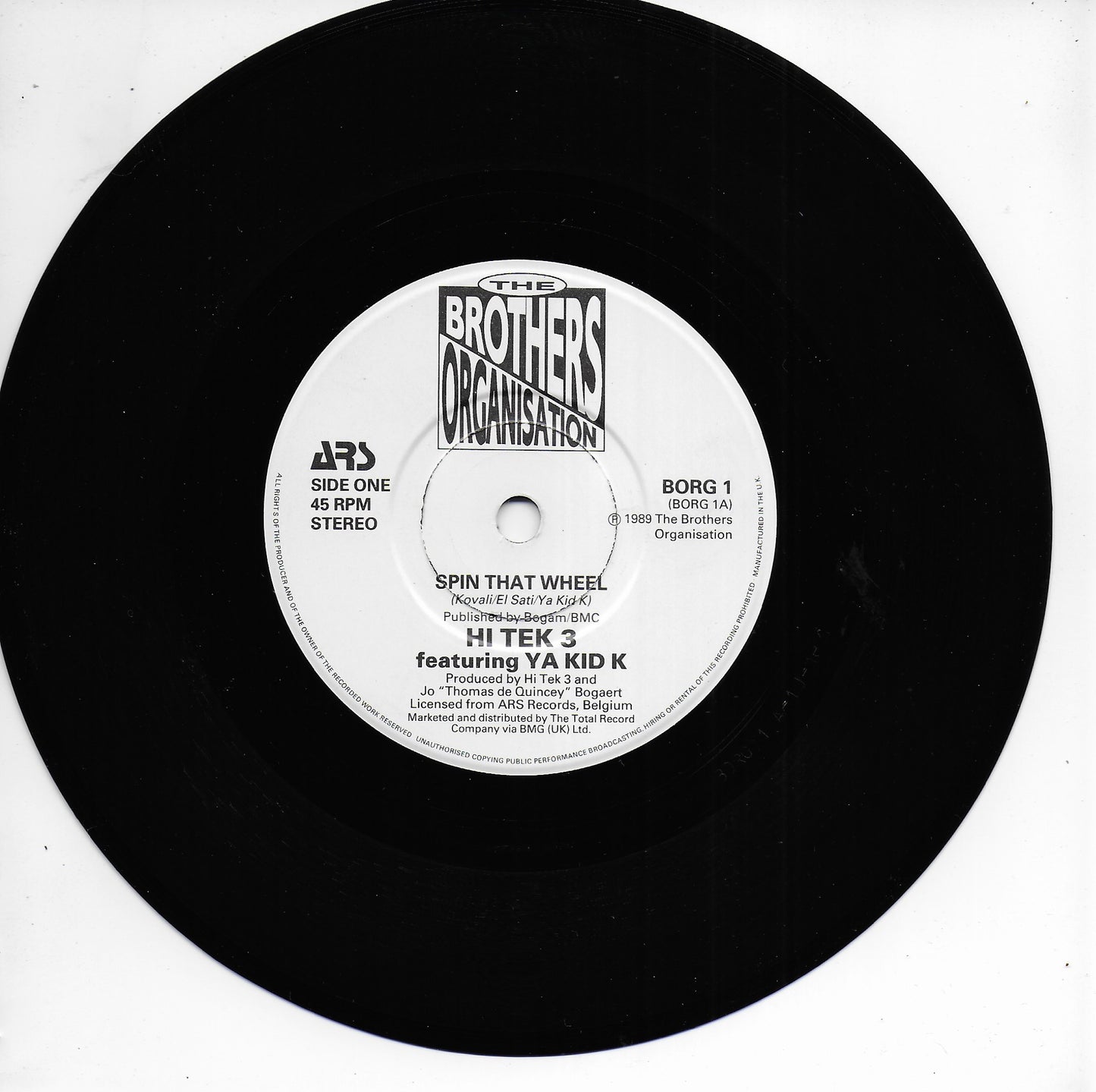 Hi Tek 3 ft. Ya Kid K - Spin that wheel (Engelse uitgave)