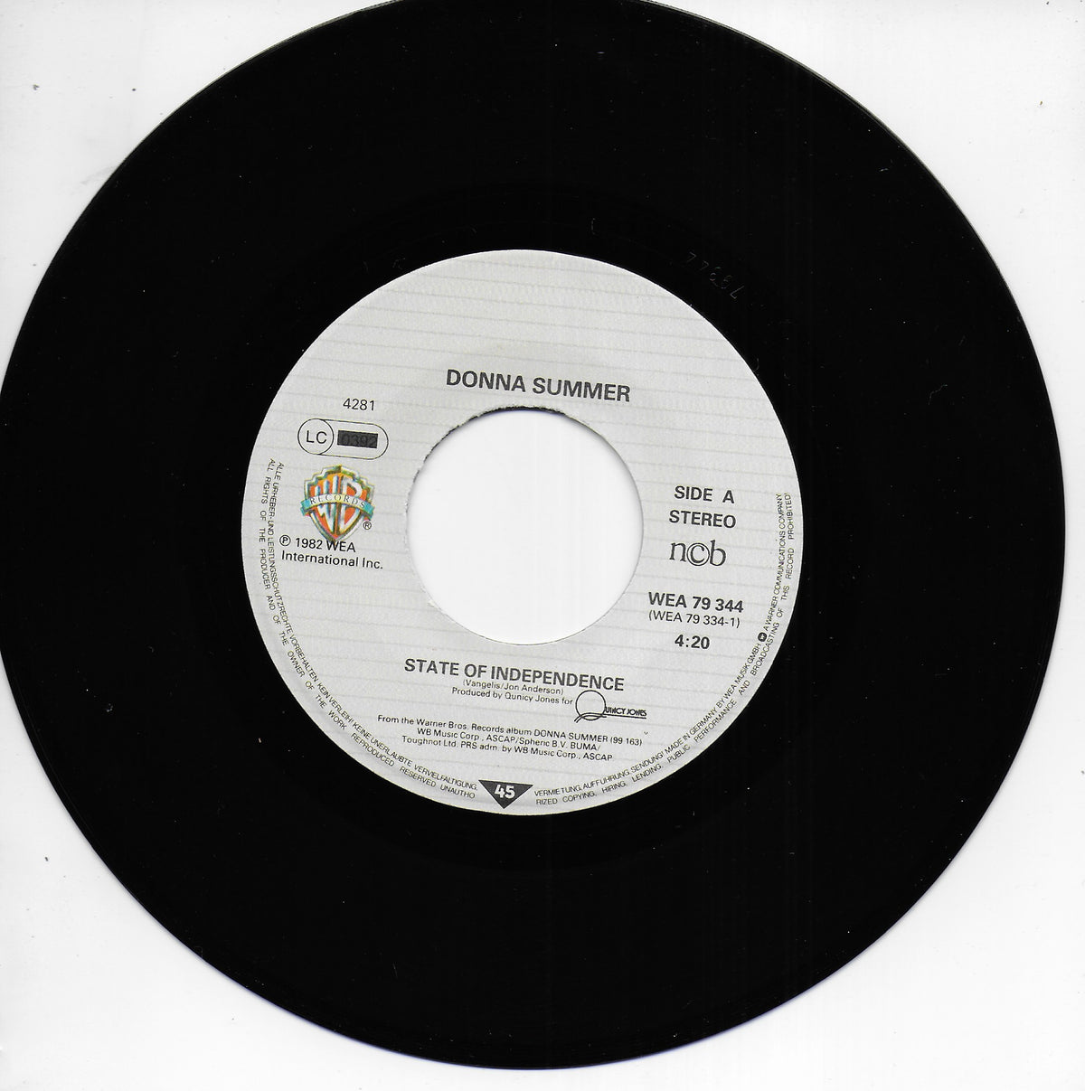 Donna Summer - State of independence (Duitse uitgave)