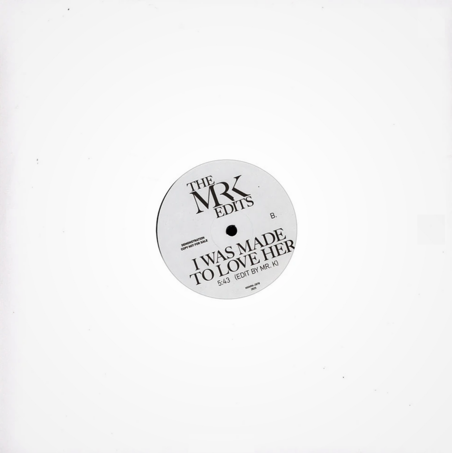 Stevie Wonder - Master blaster / I was made to love her (The Mr. K edits) (12" Maxi Single)