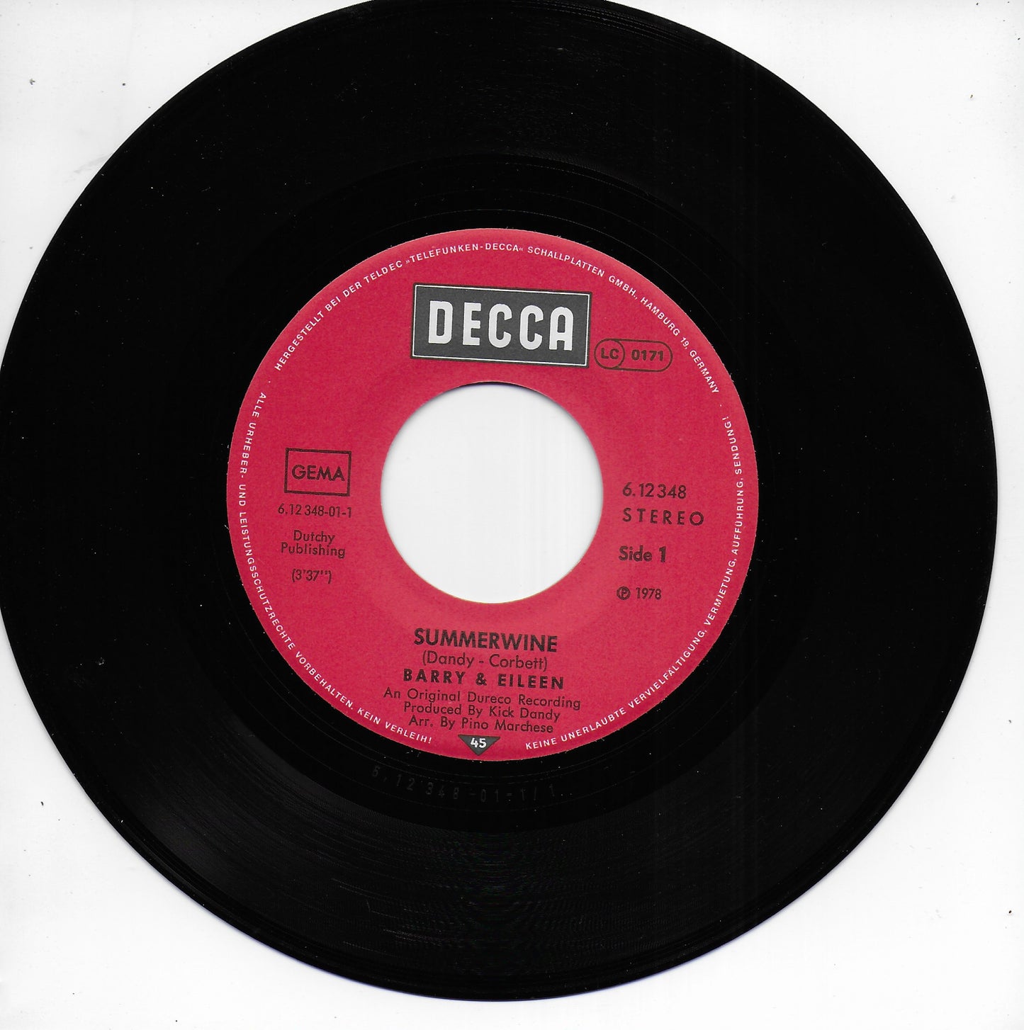Barry & Eileen - Summerwine (Duitse uitgave)