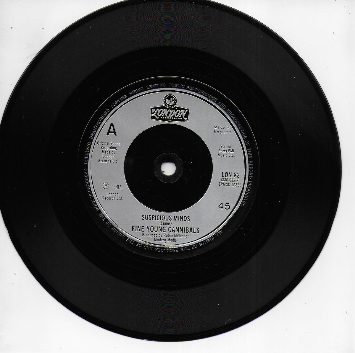 Fine Young Cannibals - Suspicious minds (Engelse uitgave)