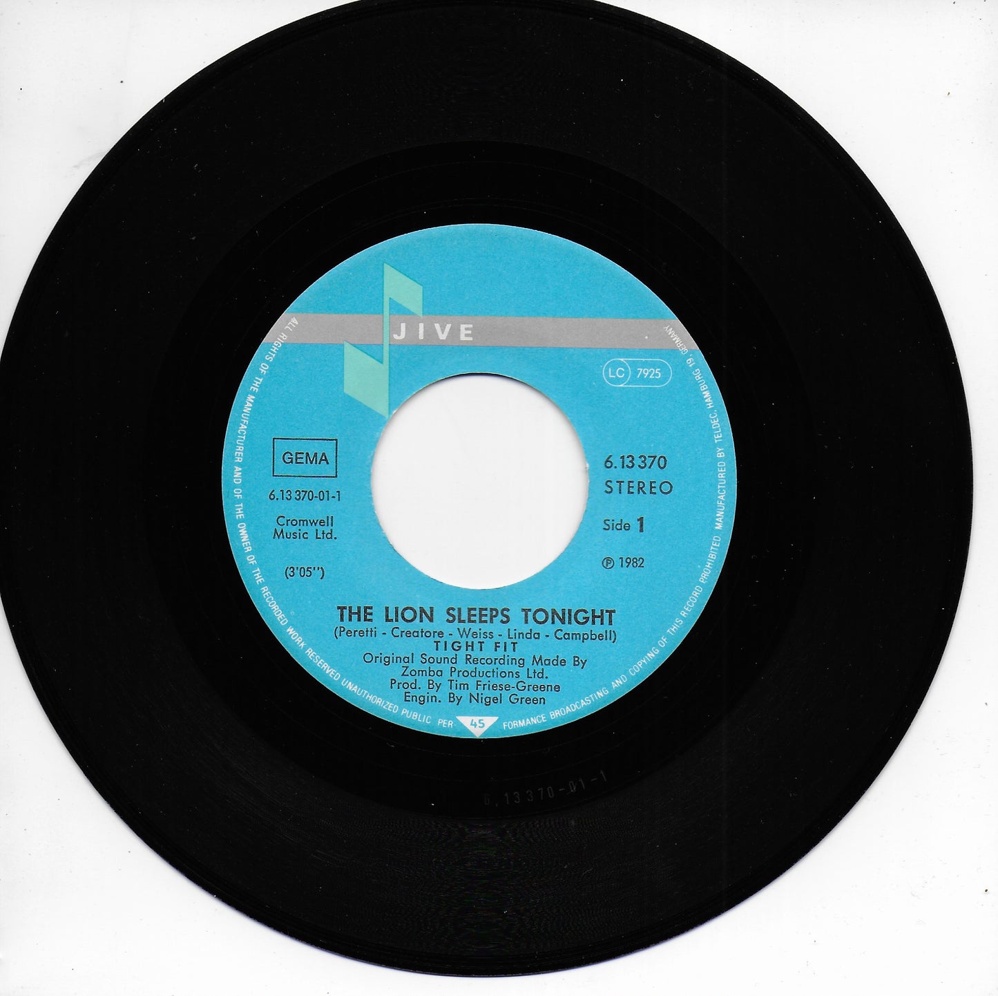 Tight Fit - The lion sleeps tonight (Duitse uitgave)