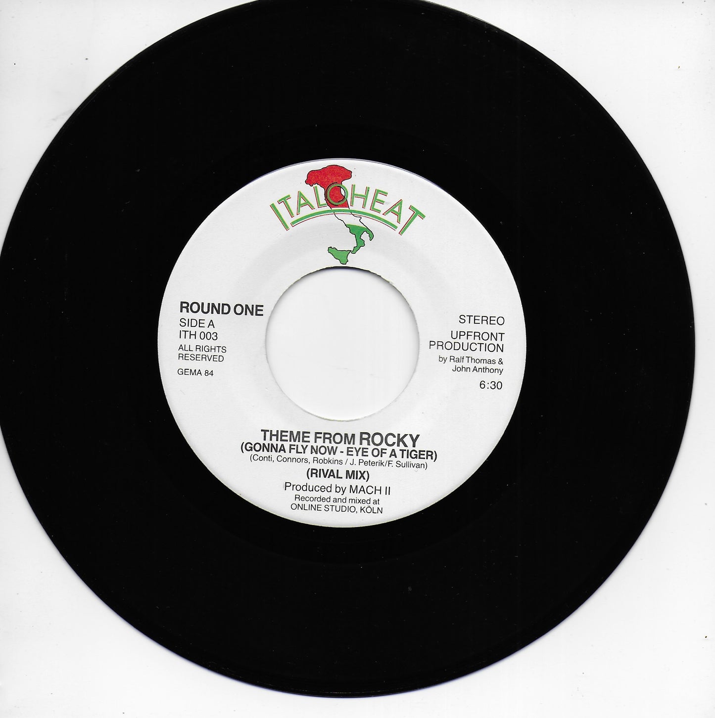 Round One - Theme from Rocky (disco mix) (Duitse uitgave)