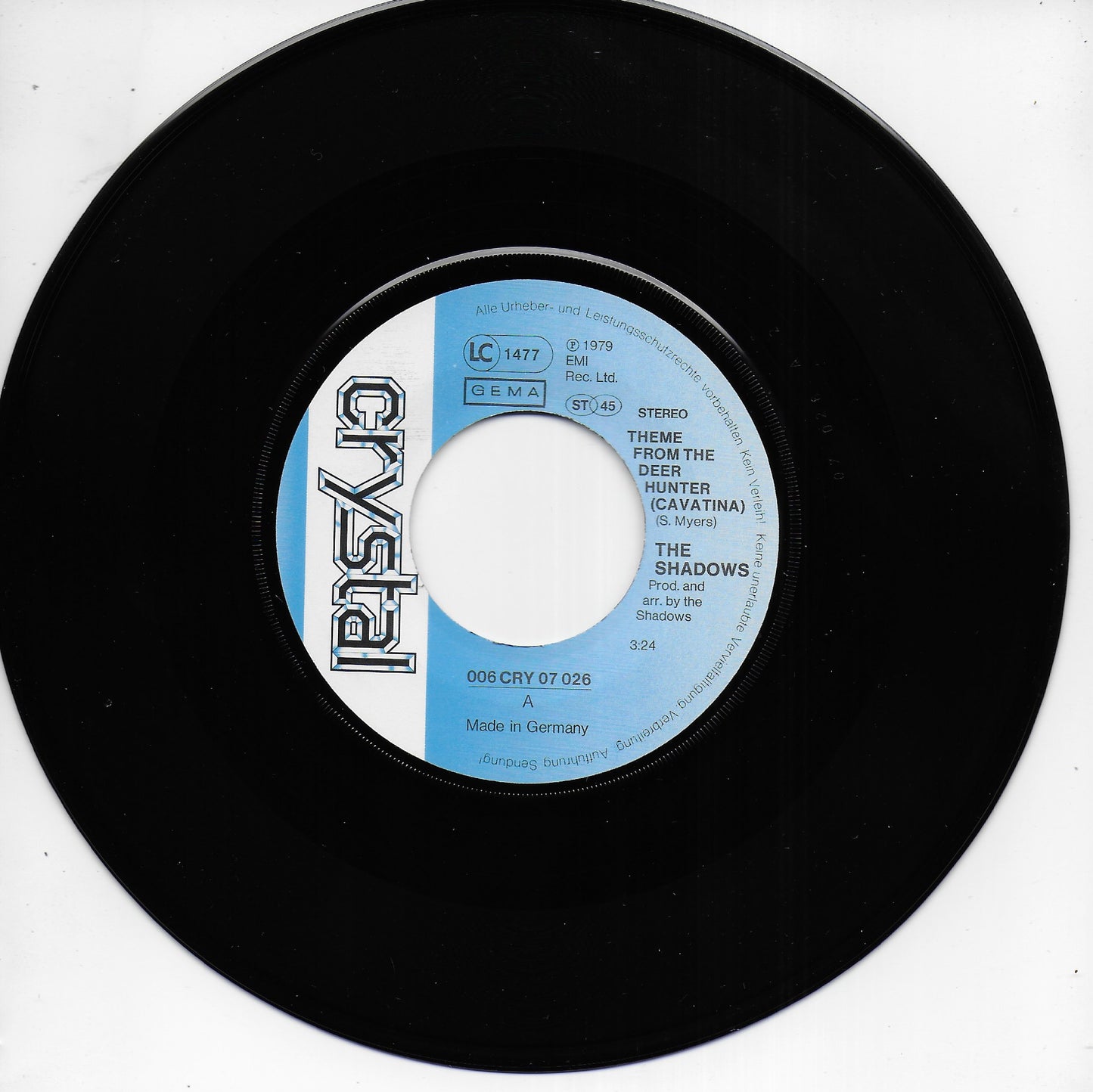 The Shadows - Theme from The Deer Hunter (cavatina) (Duitse uitgave)
