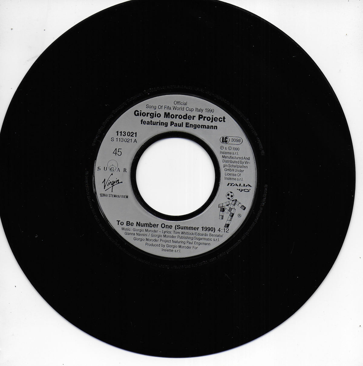 Giorgio Moroder Project featuring Paul Engemann - To be number one (Summer 1990)