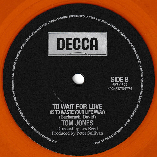 Tom Jones - It's not unusual (Limited RSD 2024 amber vinyl)