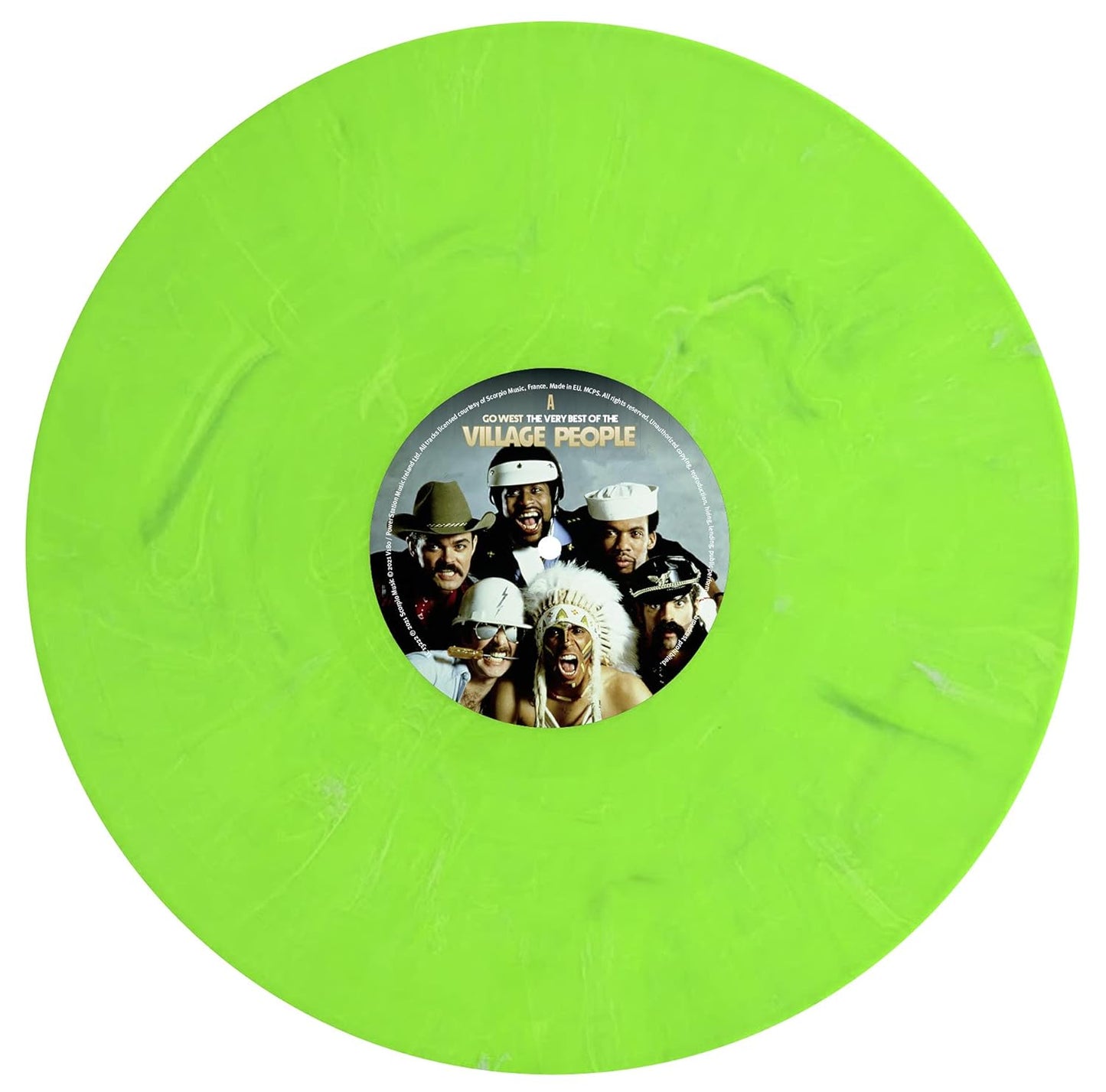 Village People - Go West / The Very Best Of The Village People (Limited edition, neon-green marbled vinyl) (LP)