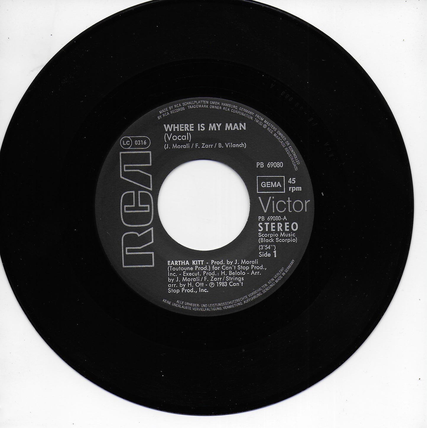 Eartha Kitt - Where is my man (Duitse uitgave)