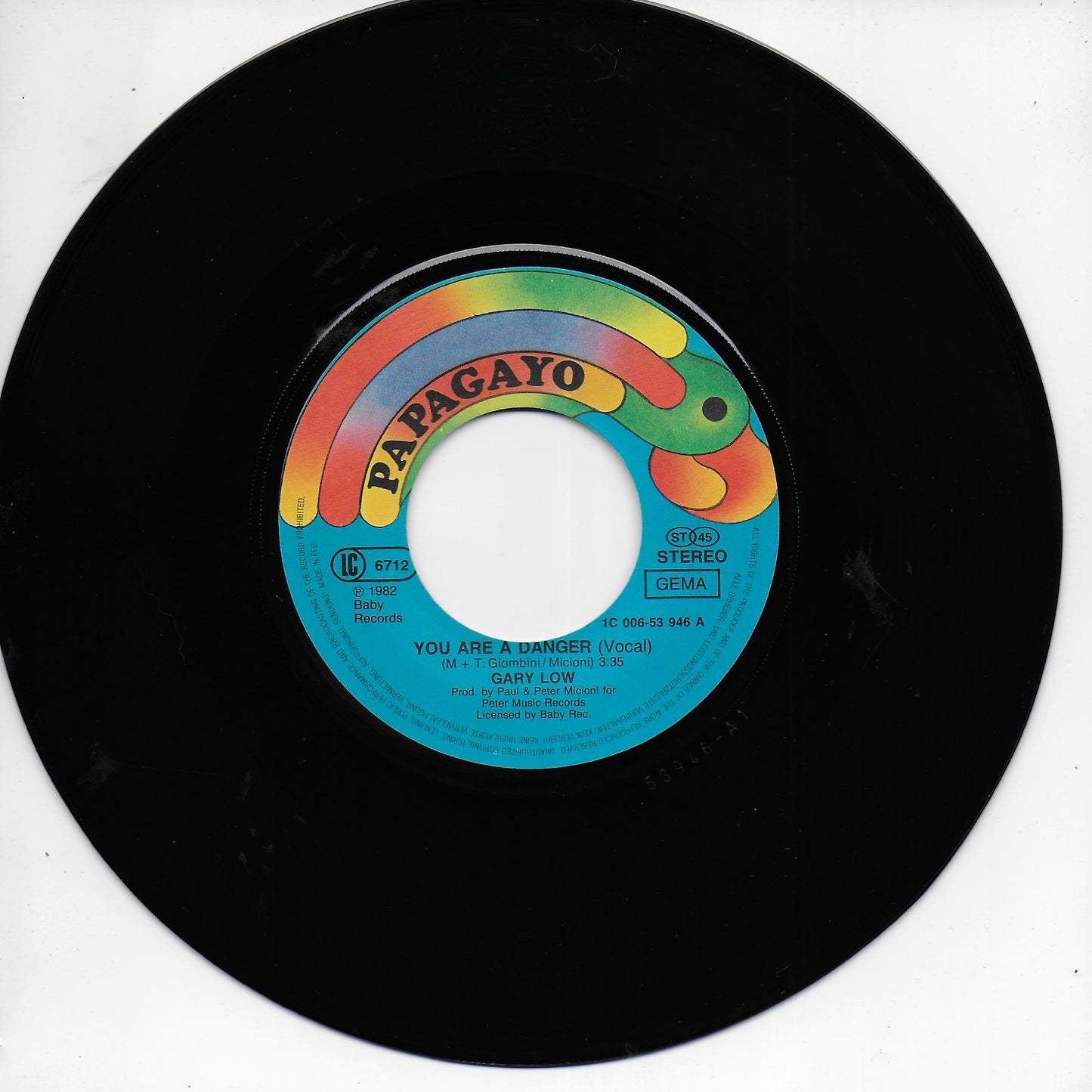 Gary Low - You are a danger (Duitse uitgave)