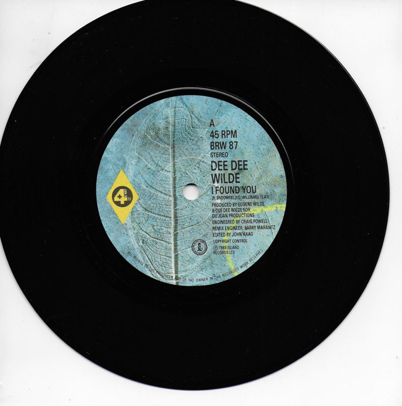 Dee Dee Wilde - I found you (Engelse uitgave)