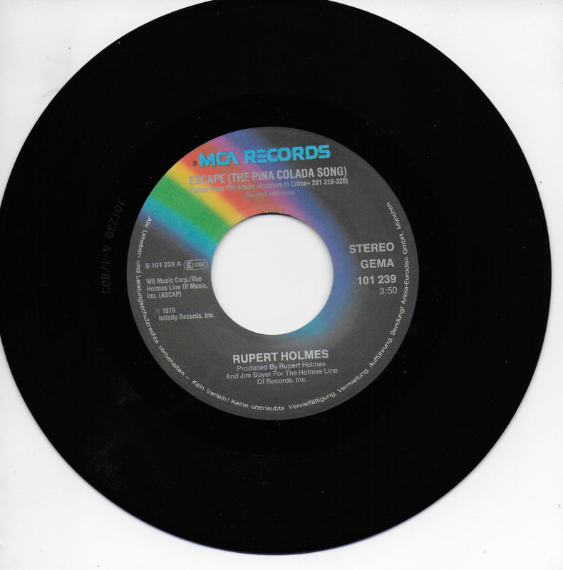 Rupert Holmes - Escape (the pina colada song) (Duitse uitgave)