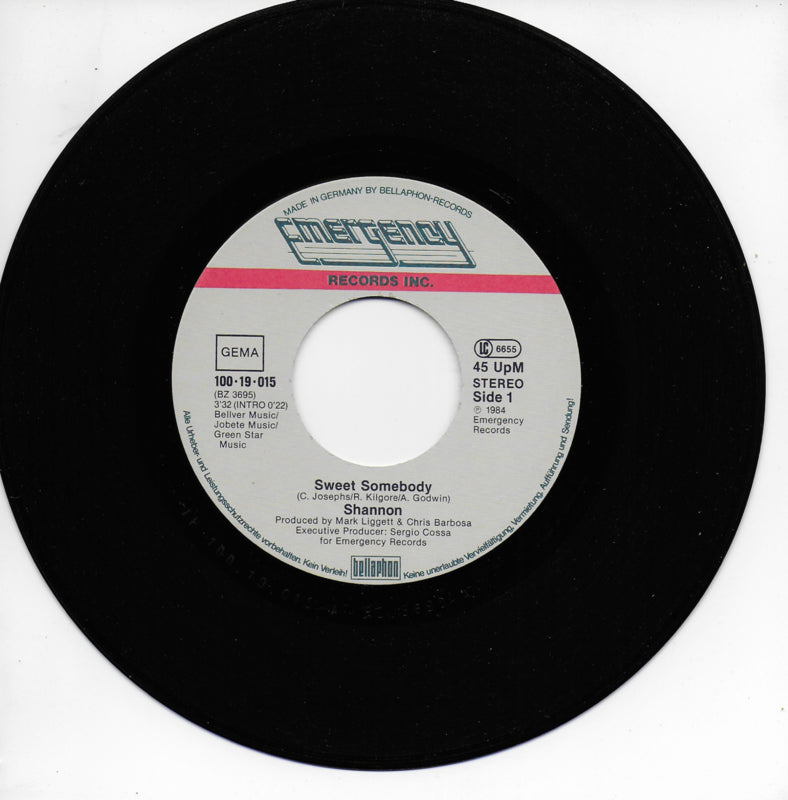 Shannon - Sweet somebody (Duitse uitgave)