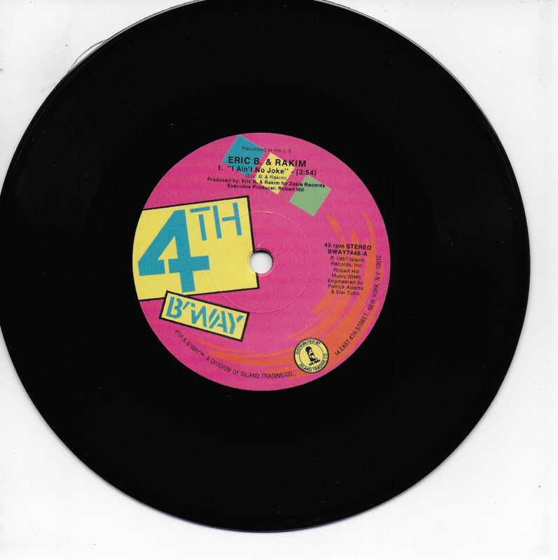 Eric B. & Rakim - I Ain't No Joke / Eric B. Is On The Cut – Vinyl On 45