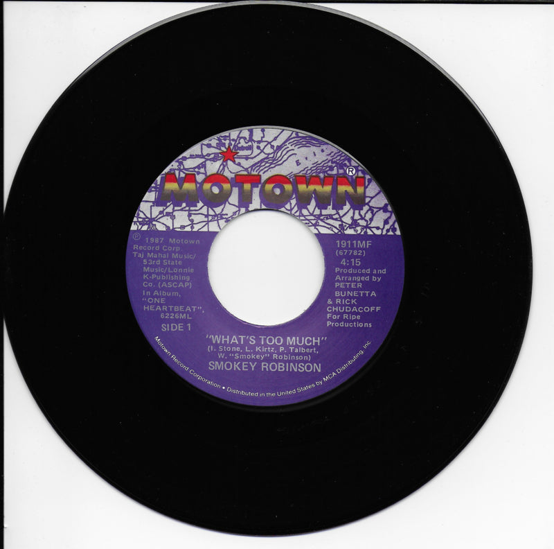 Smokey Robinson - What's too much (Amerikaanse uitgave)