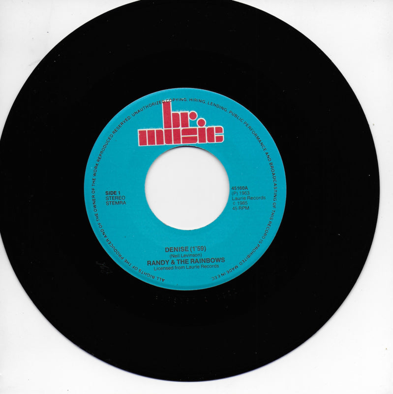 Randy  The Rainbows Denise Mystics Hushabye – Vinyl On 45