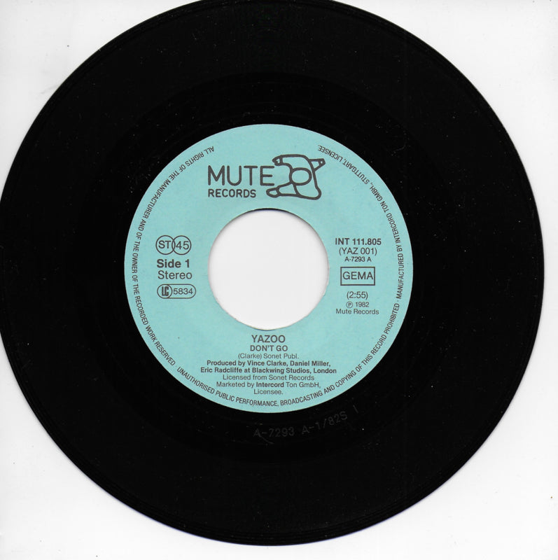 Yazoo - Don't go (Duitse uitgave)