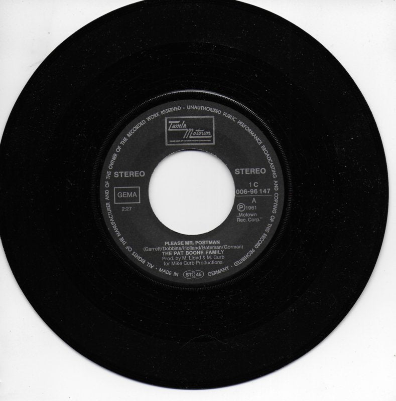 Pat Boone Family - Please, Mr. Postman (Duitse uitgave)