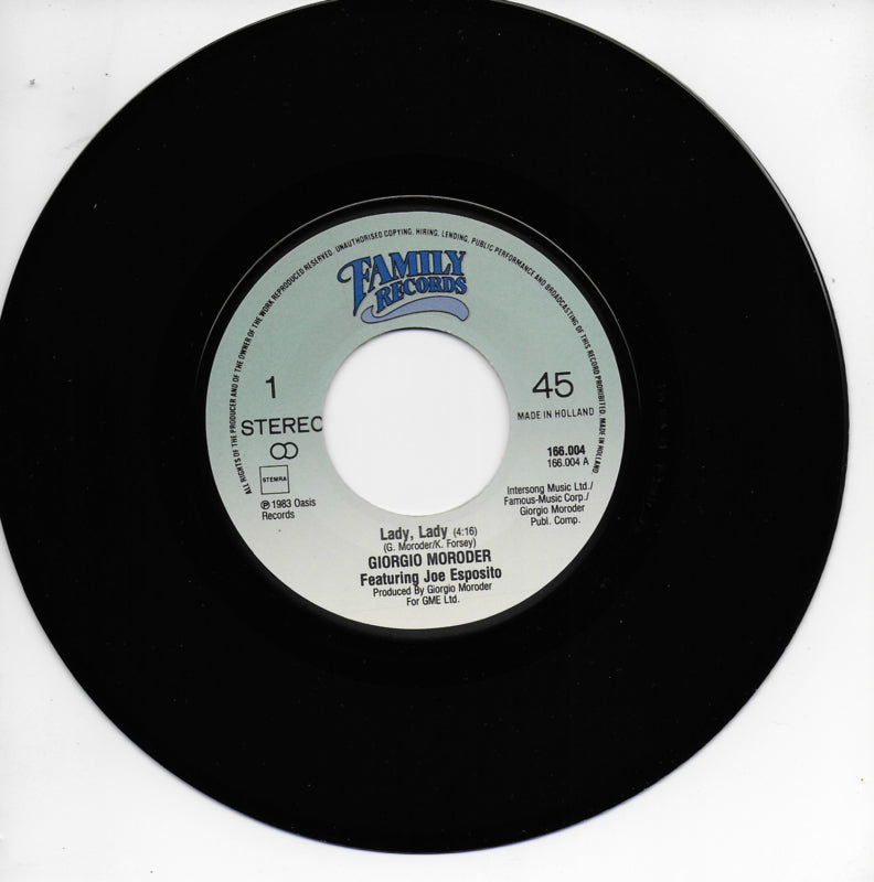 Giorgio Moroder feat. Joe Esposito - Lady, lady