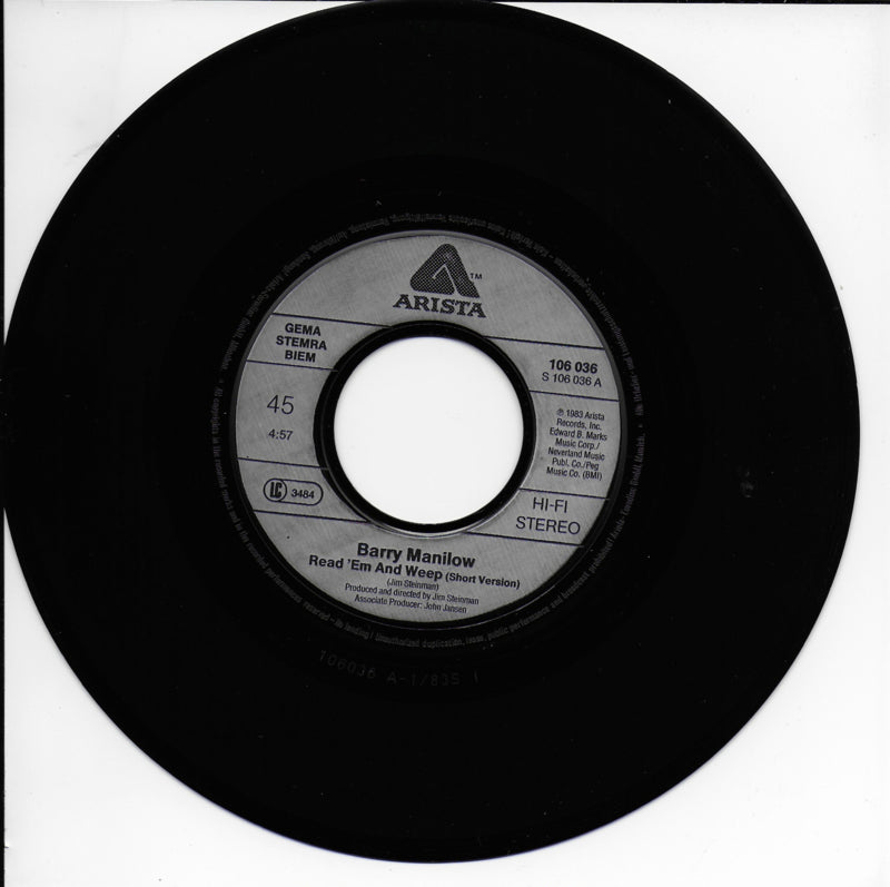Barry Manilow - Read 'em and weep