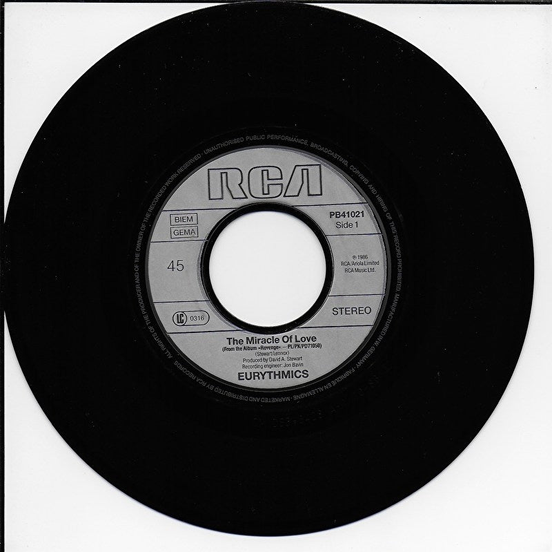 Eurythmics - The miracle of love