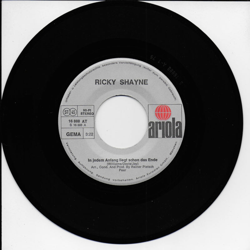Ricky Shayne - In jedem anfang liegt schon das ende