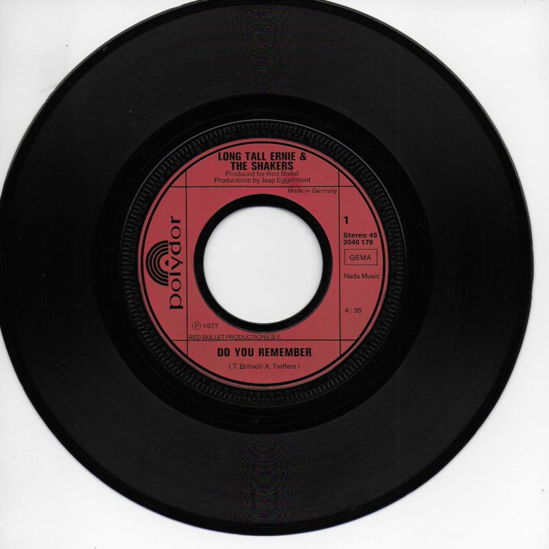 Long Tall Ernie and The Shakers - Do you remember (Duitse uitgave)