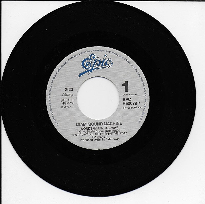 Miami Sound Machine - Words get in the way