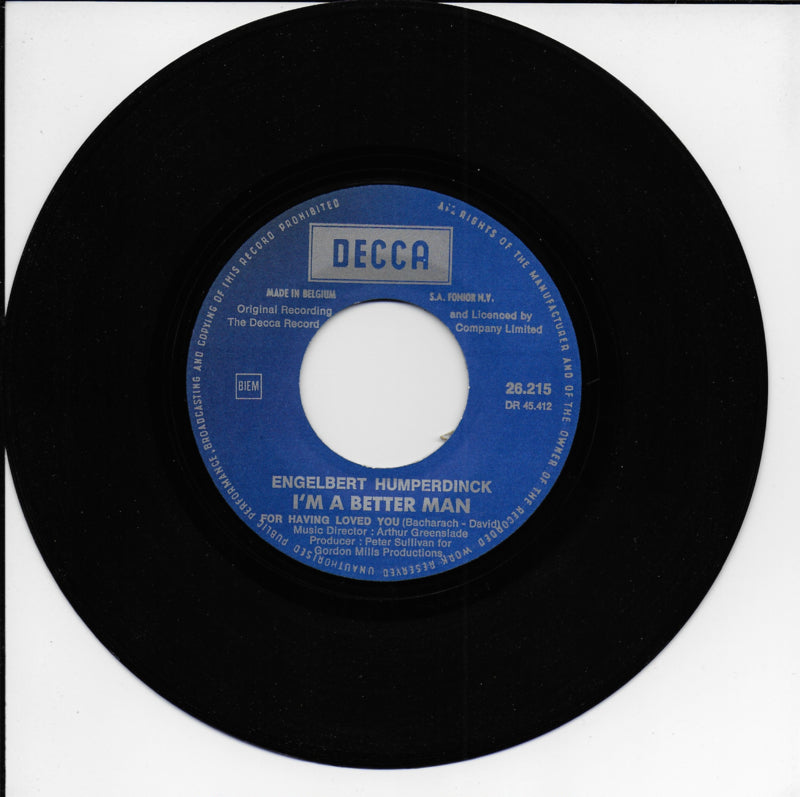 Engelbert Humperdinck - I'm a better man (for having loved you)