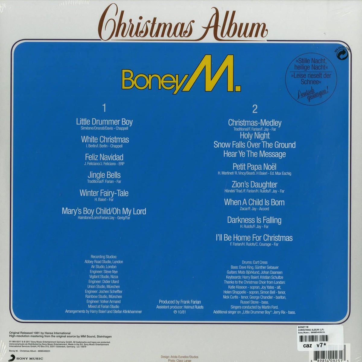 Boney M - Christmas Album (LP) – Vinyl On 45